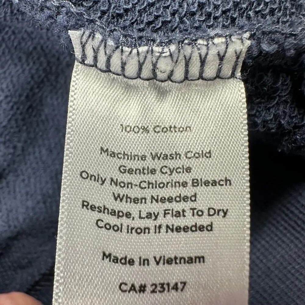 Haven Well Within Sweater Womens Medium Navy Blue Cardigan Open Roll Neck Casual
